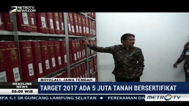 Pencapaian Sertifikasi Tanah Nasional Baru 45 Persen