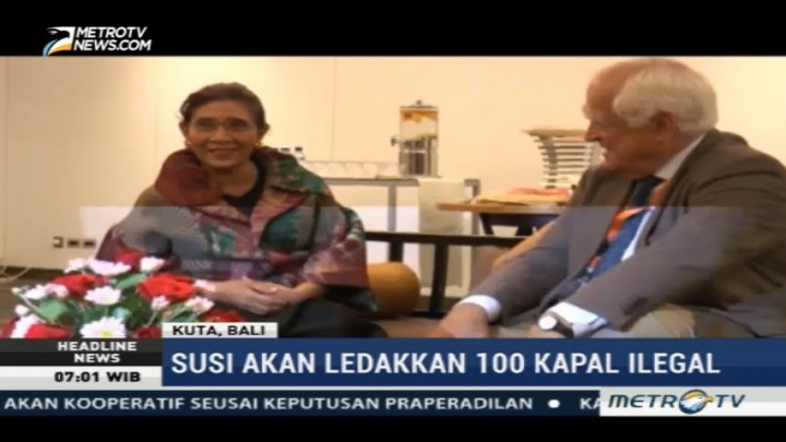 Menteri Susi akan Ledakkan 100 Kapal Pencuri Ikan