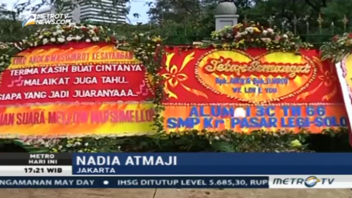 Karangan Bunga untuk Ahok-Djarot Dipindahkan ke Monas