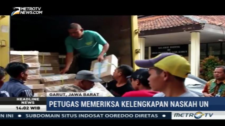 Soal UN SMP Mulai Didistribusikan ke Garut