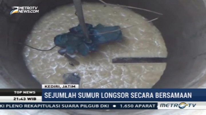 Jumlah Sumur Ambles di Kediri Bertambah Jadi 152