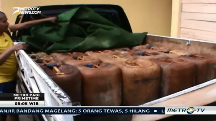 Polres Merangin Sita 1,5 Ton BBM Ilegal