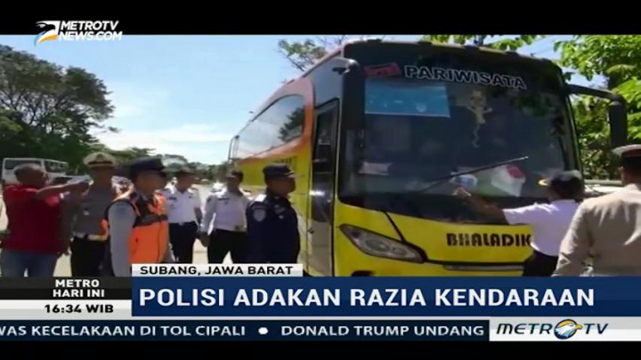 Antisipasi Kecelakaan, Polisi Gelar Razia Kendaraan Umum