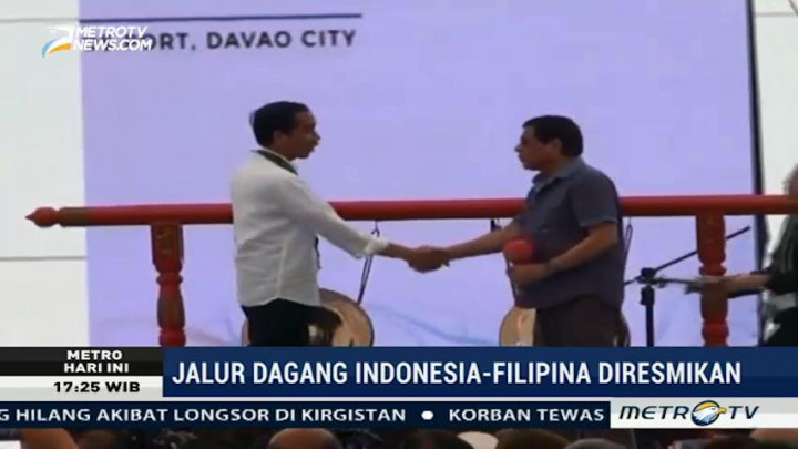 Jalur Dagang Indonesia-Filipina Diresmikan