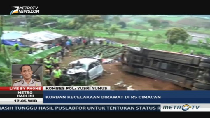 Polisi Telah Olah TKP Kecelakaan di Ciloto