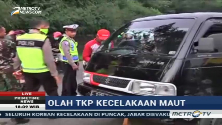 Olah TKP Kecelakaan di Ciloto, Polisi Berlakukan Sistem Buka Tutup Arus