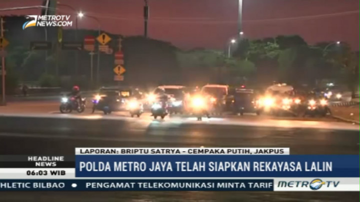 Pantauan Lalu Lintas Ibu Kota Jelang Aksi Buruh