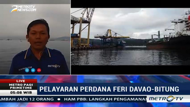 Kapal Roro dari Davao Tiba di Pelabuhan Bitung