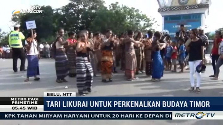 Peringati Hardiknas, Ribuan Pelajar di Belu Ikuti Parade Likurai
