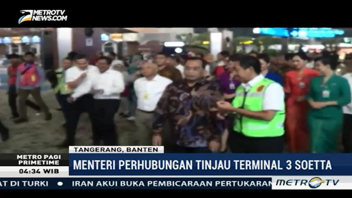 Menhub Tinjau Terminal 3 Bandara Soetta