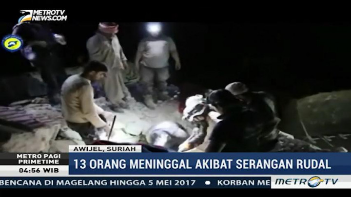 Serangan Rudal di Suriah Tewaskan 13 Orang
