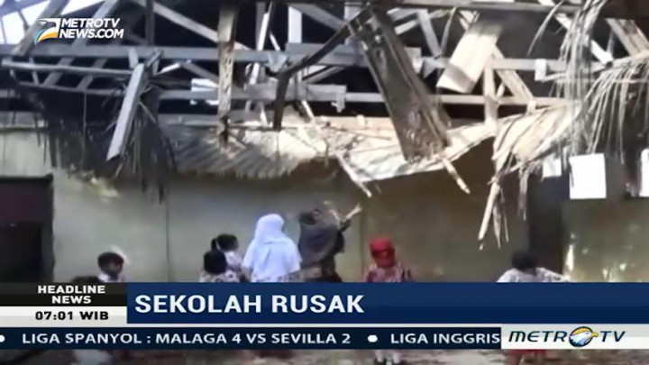 Sekolah Nyaris Ambruk di Jeneponto Tak Pernah Dapat Bantuan Pemerintah