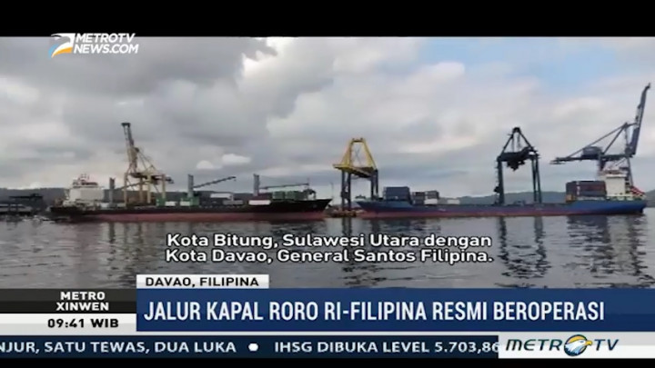 Jalur Pelayaran Indonesia-Filipina Resmi Beroperasi