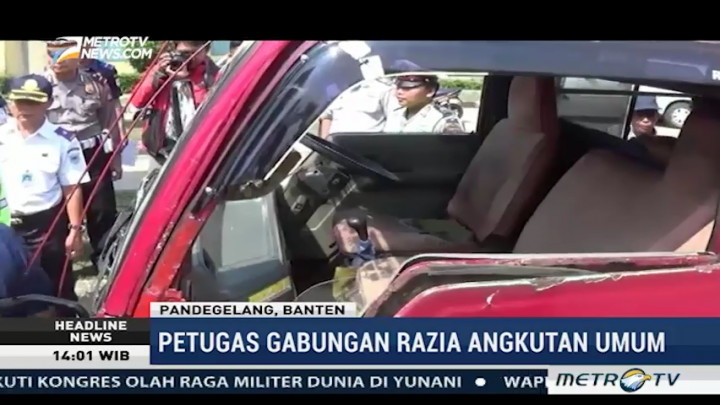 Razia Angkot, Petugas Temukan Kendaraan Tidak Layak