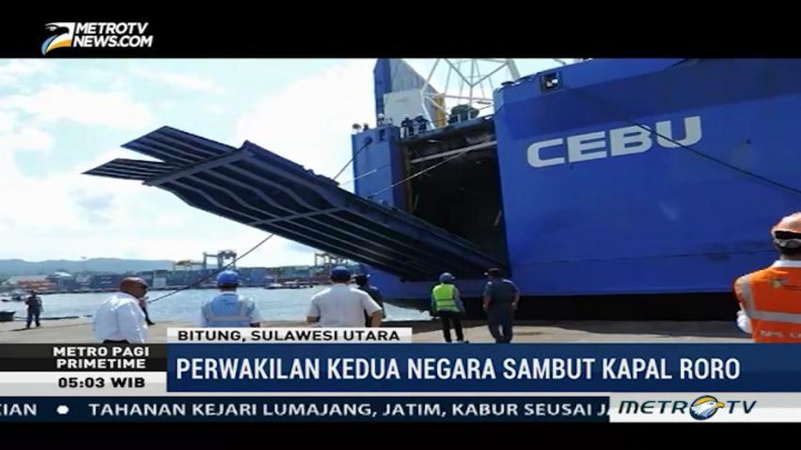 Penyambutan Kedatangan Kapal Roro Rute Davao-Bitung Berlangsung Meriah