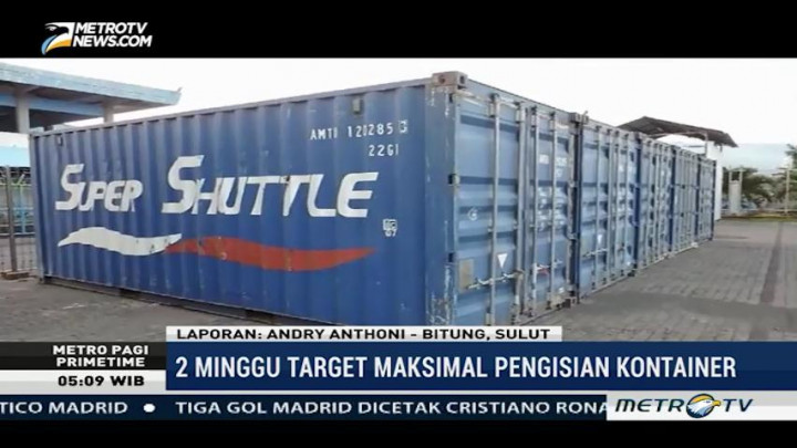 Kapal Roro Rute Davao-Bitung Bawa 50 Kontainer Kosong