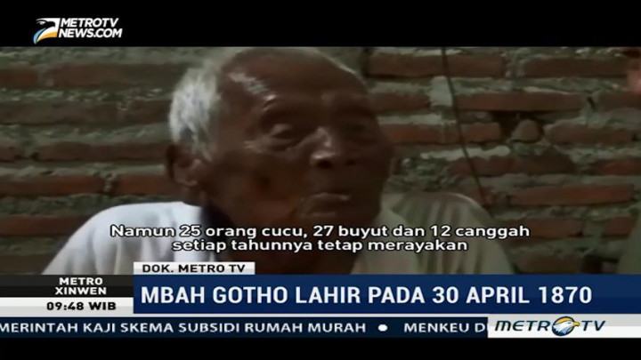 Mbah Gotho, Manusia Tertua di Dunia Tutup Usia