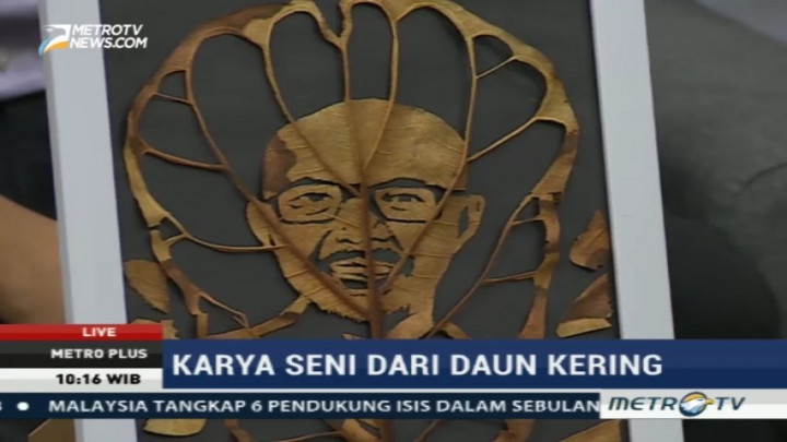 Karya Seni dari Daun Kering