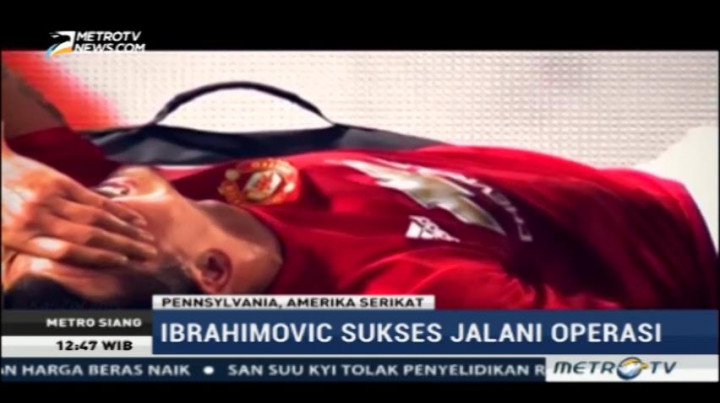 Ibrahimovic Sukses Jalani Operasi Lutut