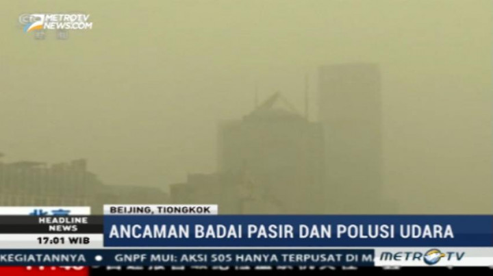 Badai Pasir Ancam Kesehatan Warga Tiongkok