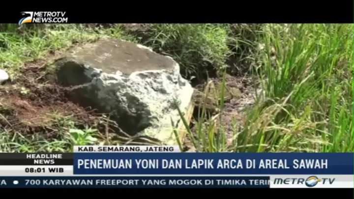 Dua Benda Bersejarah Ditemukan di Areal Persawahan