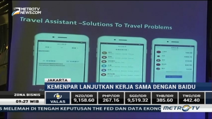 Kemenpar Gaet Wisatawan Tiongkok Lewat Baidu Maps