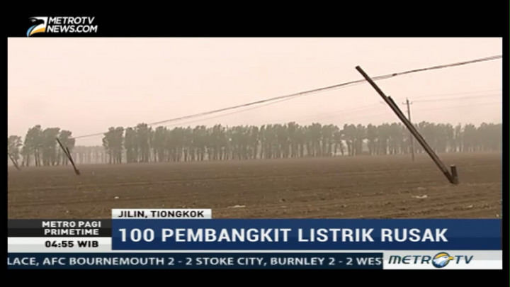 100 Pembangkit Listrik di Tiongkok Rusak Akibat Badai Pasir