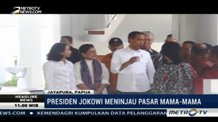 Jokowi Tinjau Pasar Mama-mama Papua