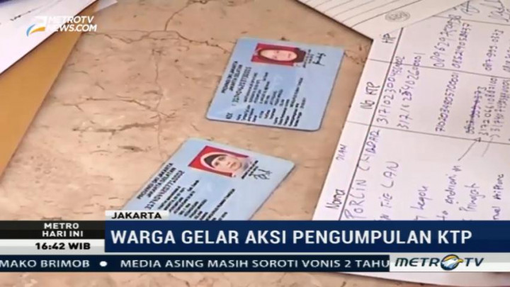 Warga Kumpulkan KTP untuk Jaminan Penangguhan Penahanan Ahok