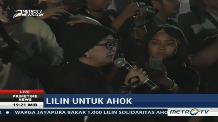 Kakak Angkat Ahok Hadiri Aksi Solidaritas di Tugu Proklamasi
