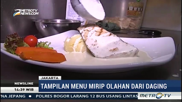 Tampilan Masakan Vegetarian di Restoran Ini Mirip Olahan dari Daging