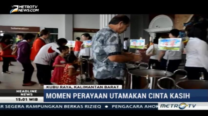 Perayaan Waisak di Maha Vihara Maitreya Kubu Raya