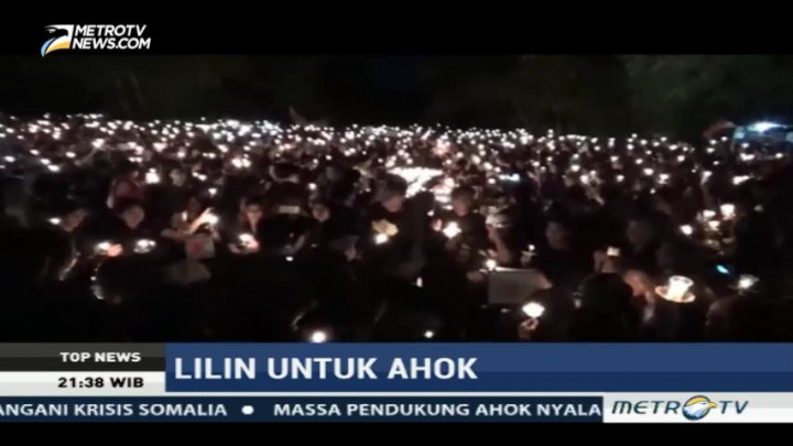 Ribuan Warga Bali Nyalakan Lilin Dukungan untuk Ahok