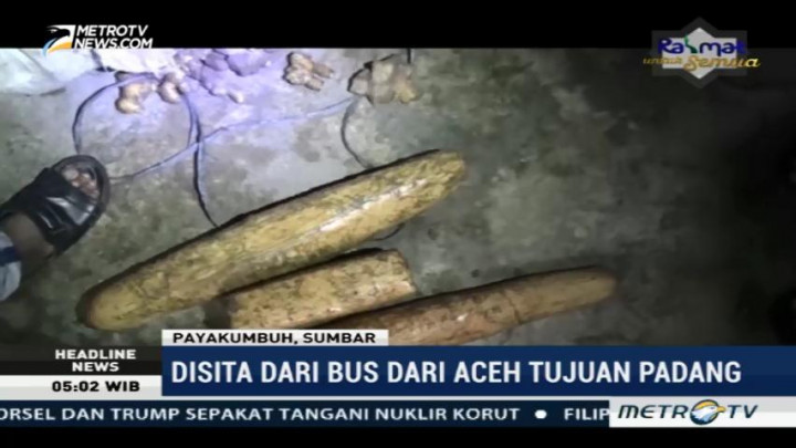 Polisi Sita 72 Kg Ganja di Payakumbuh