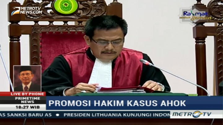 Hakim Kasus Ahok Terima Promosi, Ini Tanggapan Komisioner KY