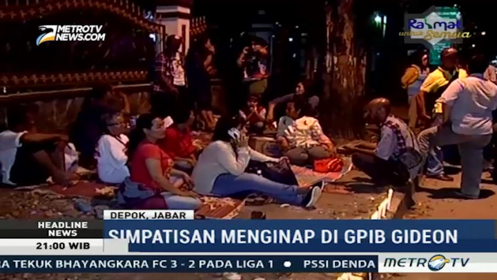 Simpatisan Ahok Bertahan di Mako Brimob Depok