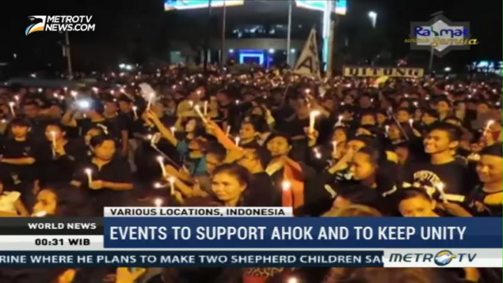 Events to Support Ahok and to Keep Unity