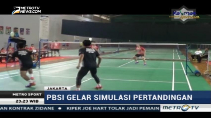 Jelang Piala Sudirman 2017, PBSI Gelar Simulasi Pertandingan
