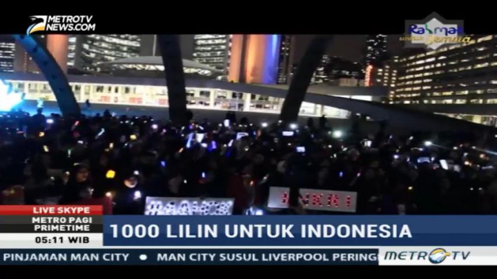 Ratusan WNI di Toronto Gelar Aksi 1.000 Lilin untuk Indonesia