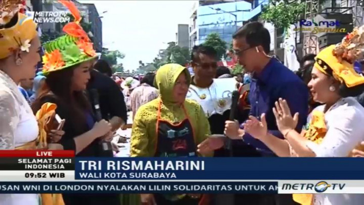 Tri Rismaharini Bangga Animo Masyarakat Terhadap Festival Rujak Uleg Tinggi