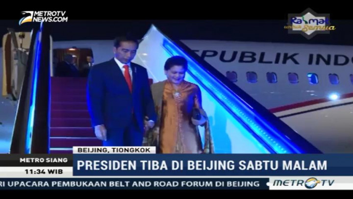 Tiba di Beijing, Jokowi akan Ikuti Pembukaan Belt and Road Forum