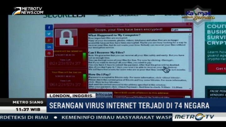 Virus Internet Serang 74 Negara