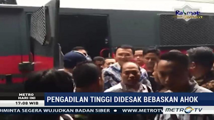 Pengadilan Tinggi Didesak Bebaskan Ahok