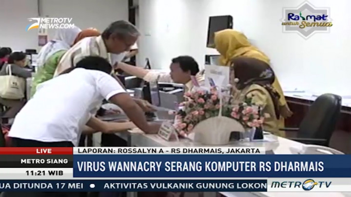 Diserang WannaCry, Pelayanan RS Dharmais Gunakan Sistem Manual