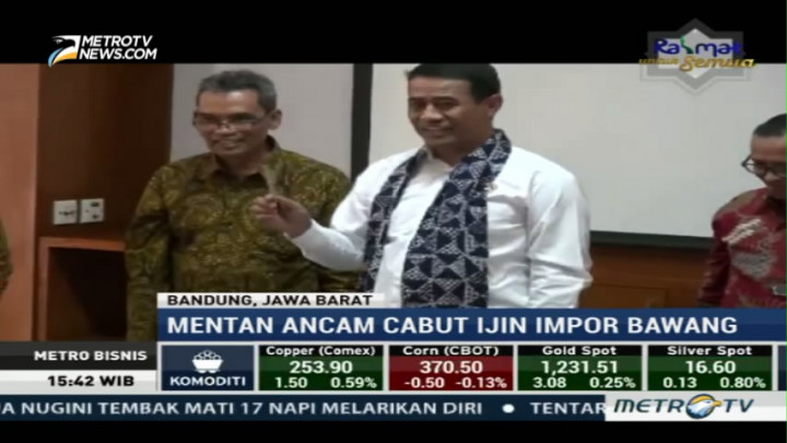 Mentan Ancam Cabut Izin Importir Bawang Putih Nakal