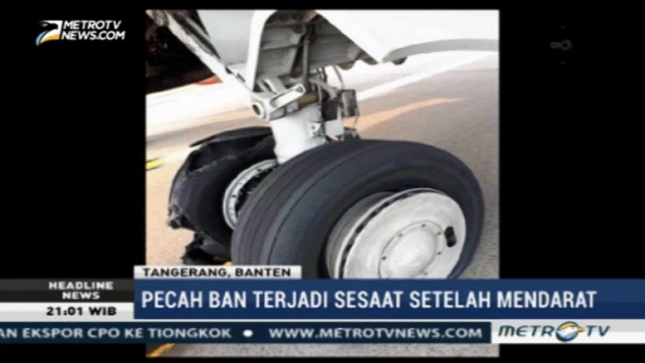 Pesawat Lion Air Pecah Ban Saat Mendarat di Soetta