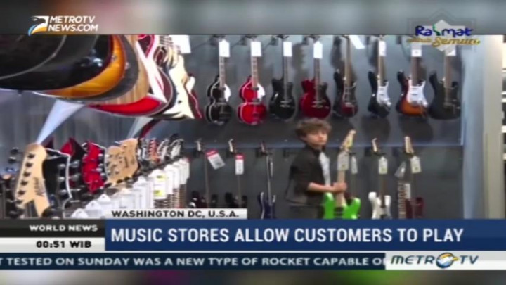 Stores Allow Customers to Play Musical Instrument