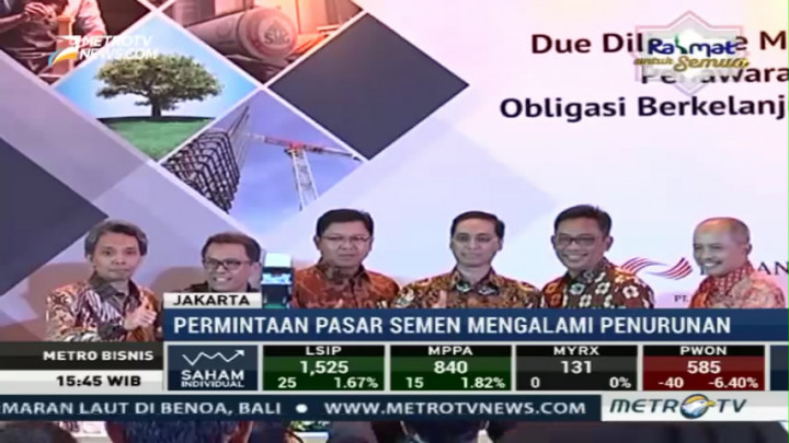 Permintaan Semen Alami Penurunan