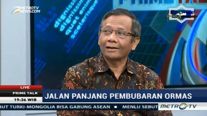 Mahfud MD: UU Sangat Tegas Menindak Ormas Anti NKRI