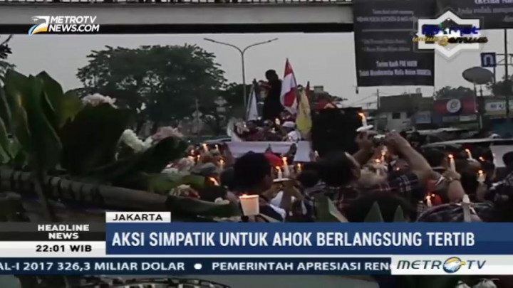 Massa Pendukung Ahok di PT DKI Membubarkan Diri